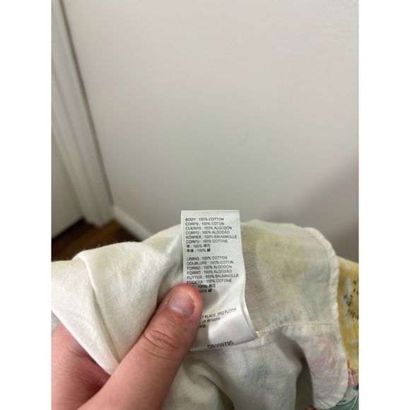 Urban outfitters floral midi dress button front tie shoulder Medium EUC spring - Picture 4 of 6